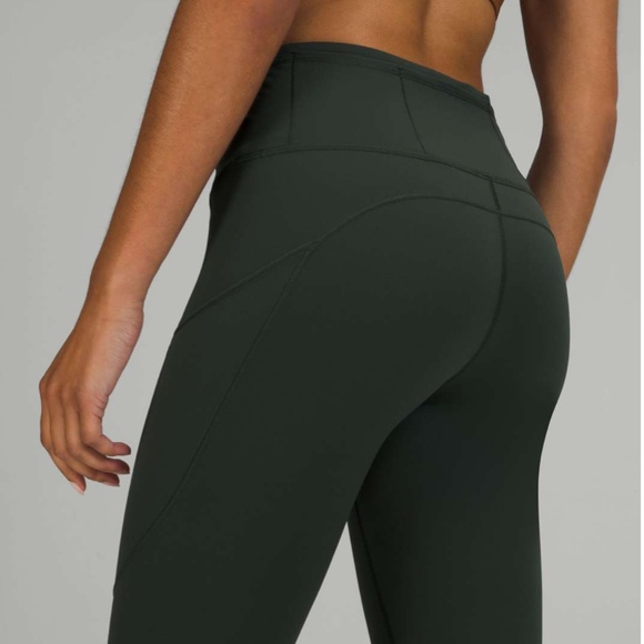 Lululemon⎜Fast and Free High-Rise Tight 28" *Brushed⎜Rainforest Green - Picture 3 of 15